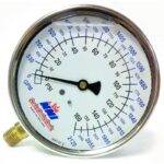 MANOMETRO DUAL PSI/GPM CART. 4" UL/FM